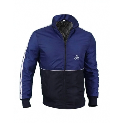 GTA IV Niko Bellic Blue Satin Bomber Jacket